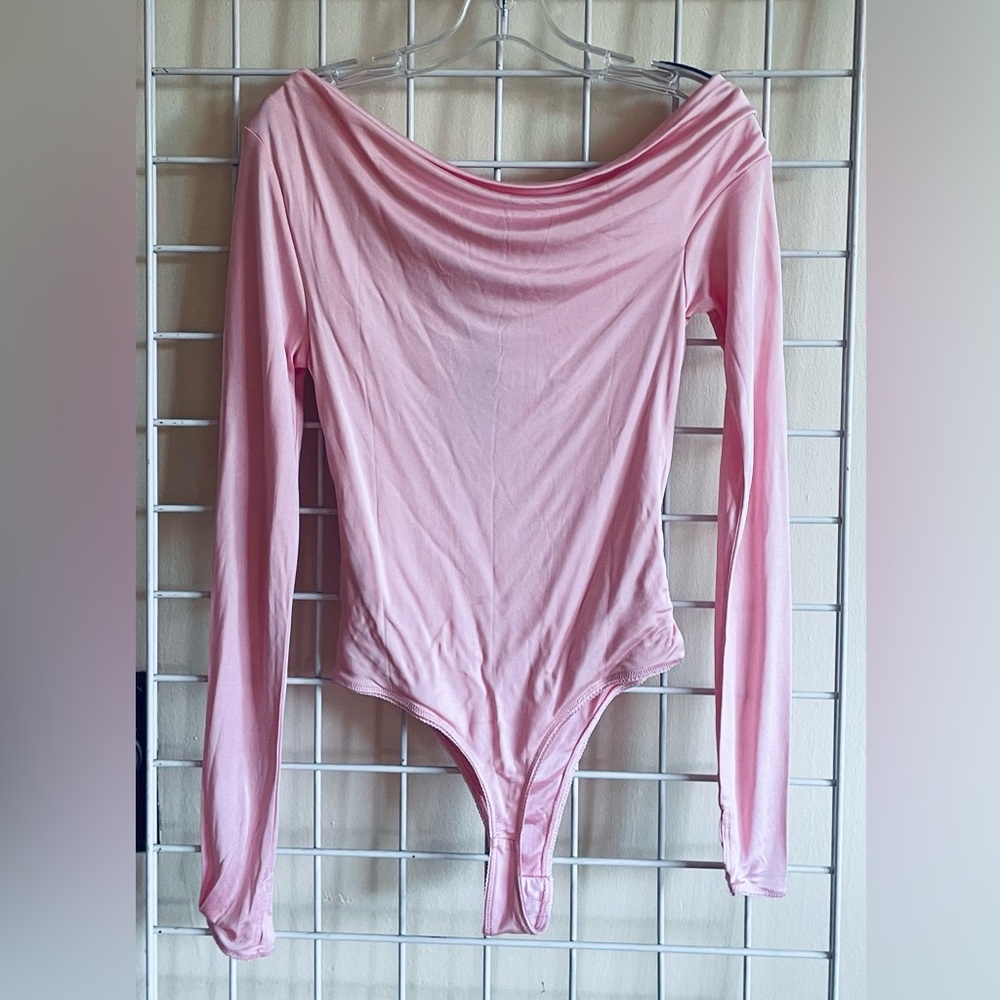 J. Crew + Anna October Drape Neck/Off-Shoulder Long Sleeve Body Suit - Picture 2 of 8
